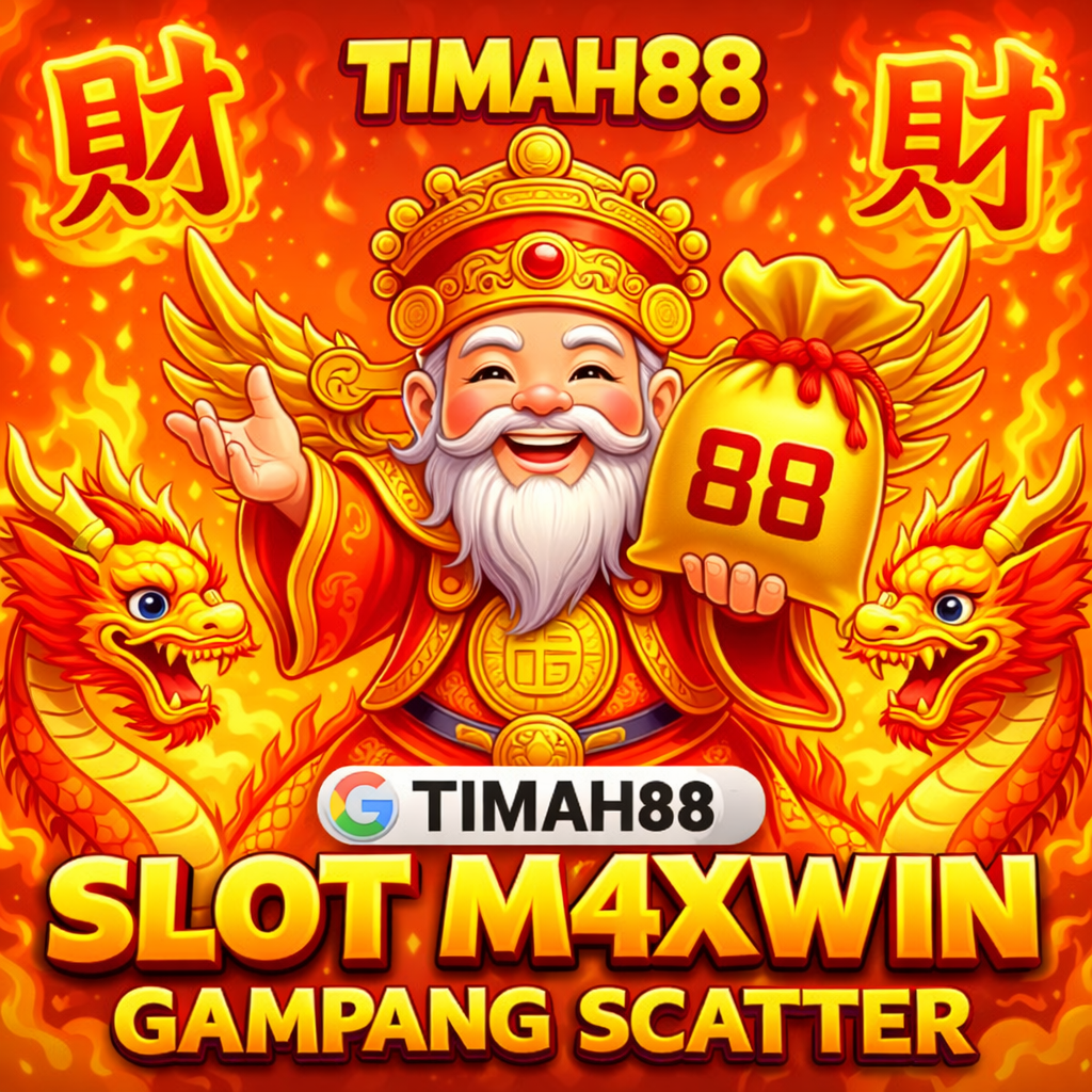 timah88 slot m4xwin gampang scatter dengan tampilan kartun dewa keberuntungan