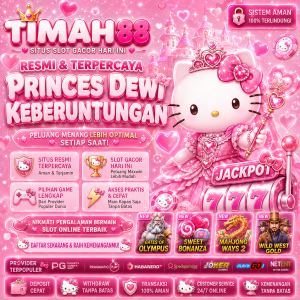 TIMAH88 Princess Dewi Keberuntungan tema Hello Kitty dengan efek love pink dan peluang jackpot slot gacor hari ini