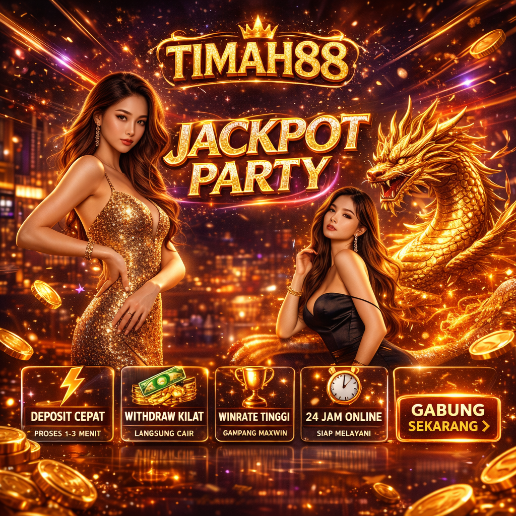 TIMAH88 slot online jackpot party dengan desain mewah dan winrate tinggi