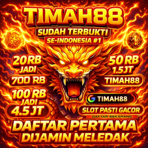 TIMAH88 slot gacor dengan tampilan naga api dan desain visual keren