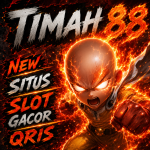 TIMAH88 situs slot gacor QRIS dengan karakter api Saitama dan tampilan slot online