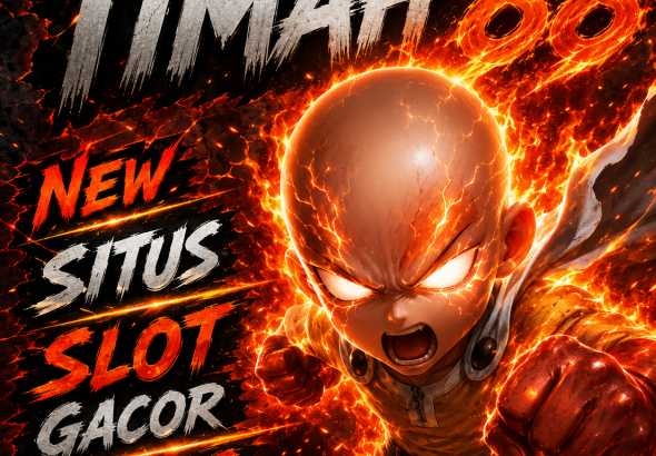 TIMAH88 situs slot gacor QRIS dengan karakter api Saitama dan tampilan slot online