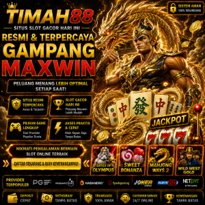 TIMAH88 Mahjong Dragon Gold dengan naga emas melilit simbol mahjong dan peluang maxwin terbesar hari ini