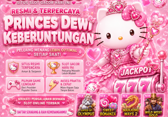 TIMAH88 Princess Dewi Keberuntungan tema Hello Kitty dengan efek love pink dan peluang jackpot slot gacor hari ini