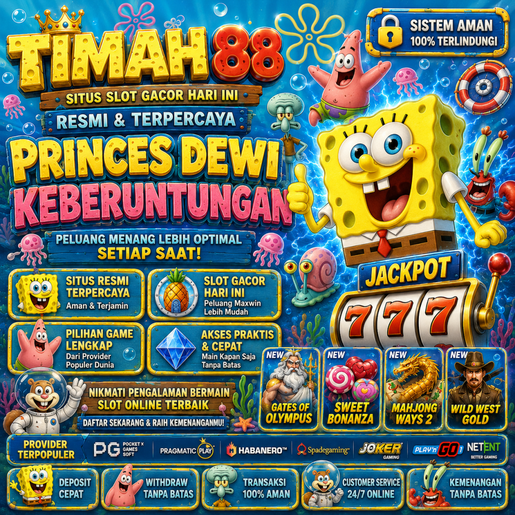 TIMAH88 slot online tema SpongeBob resmi dan terpercaya