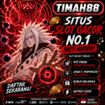TIMAH88 situs hiburan digital dengan tampilan merah dan efek petir